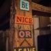 #243 Be nice or leave